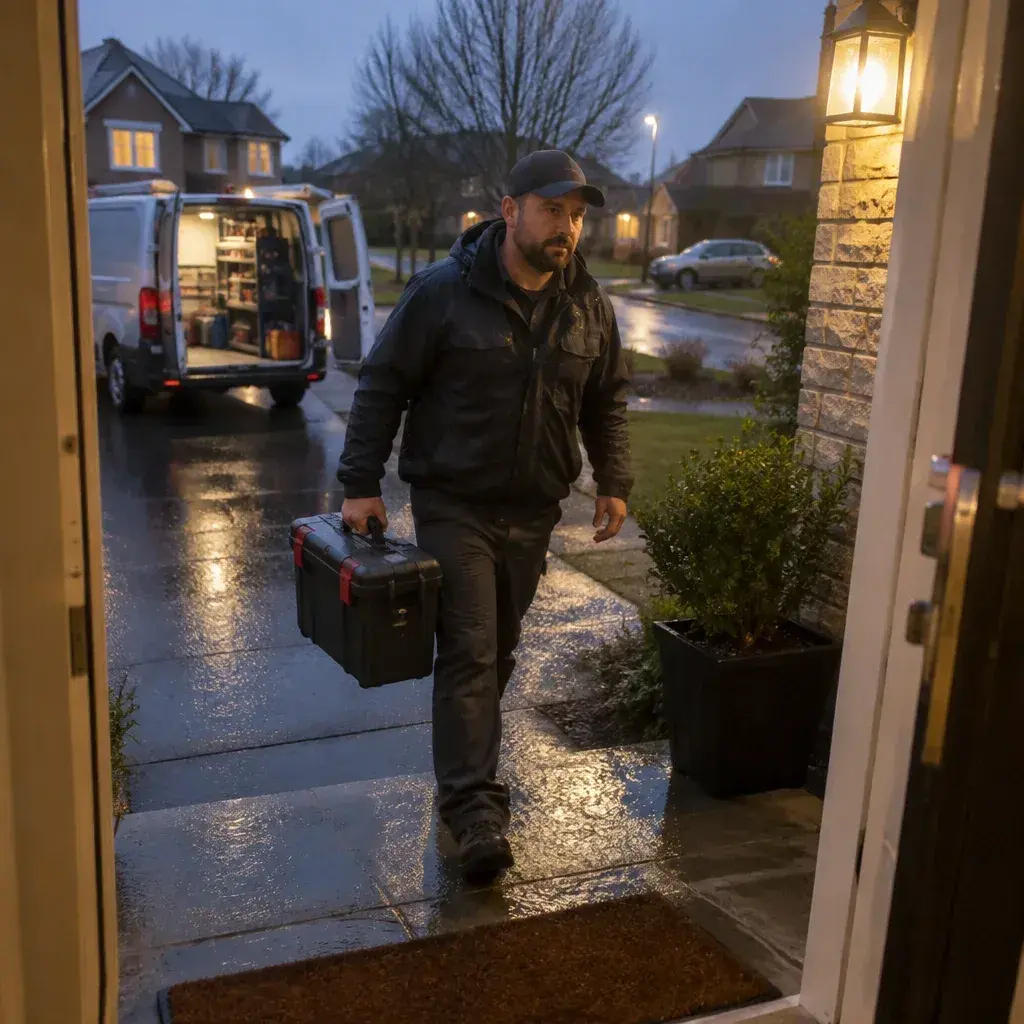 Burst Pipe Repair being repaired at a home in the United States
